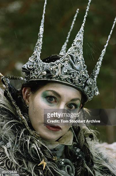 English actress Barbara Kellerman as the White Queen in a TV adaptation of 'The Lion, the Witch and the Wardrobe', 1988.