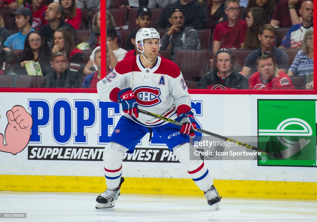 NHL: SEP 23 Preseason - Canadiens at Senators