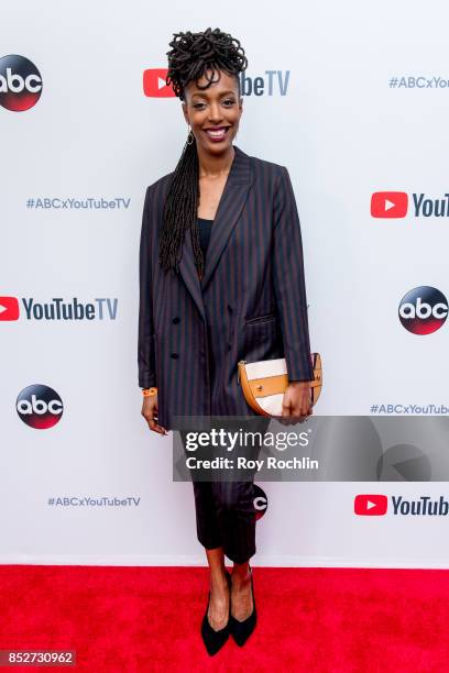 Franchesca Ramsey attends the ABC Tuesday night block party event at Crosby Street Hotel on September 23, 2017 in New York City.