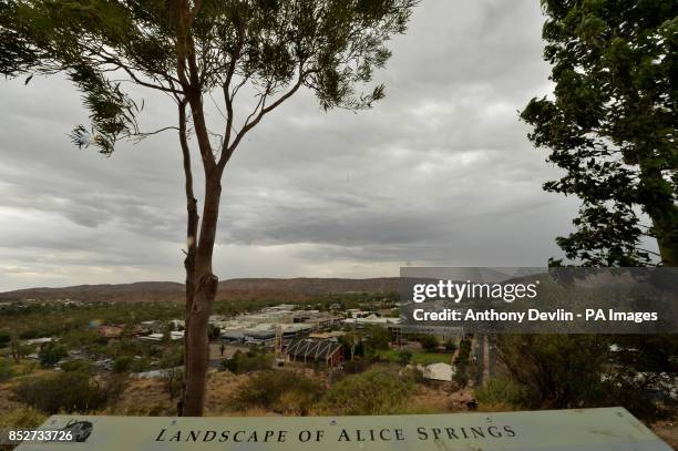 General view of the MacDonnell Ranges, Alice Springs, Australia.