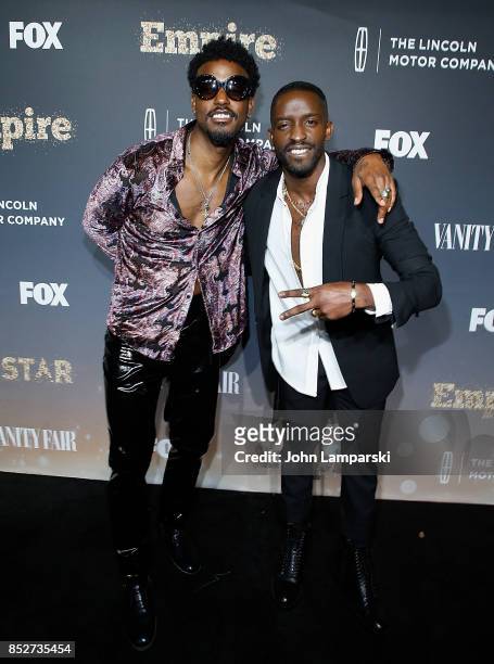 Elijah Kelly and Luke james attend "Empire" & "Star" celebrate FOX's New Wednesday Night at One World Observatory on September 23, 2017 in New York...
