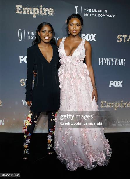 Ryan Destiny and Amiyah Scott attend "Empire" & "Star" celebrate FOX's New Wednesday Night at One World Observatory on September 23, 2017 in New York...