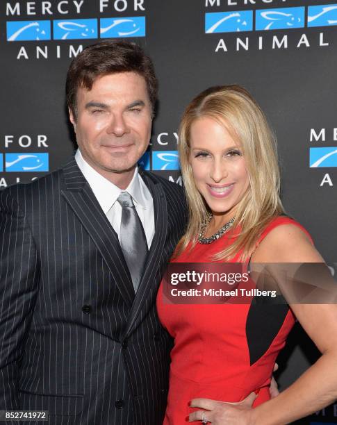 Eric Schiffer and Dr. Jenn Mann attend Mercy For Animals' annual Hidden Heroes Gala at Vibiana on September 23, 2017 in Los Angeles, California.