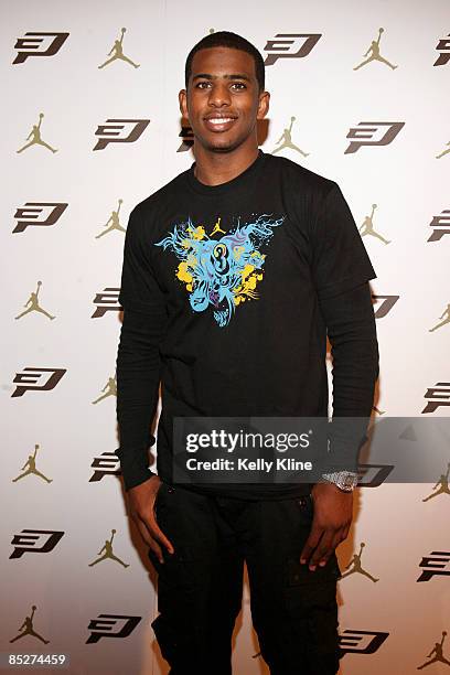 Chris Paul attends the Jordan Brand CP3.II Shoe Launch at Republic Nightclub on March 5, 2009 in New Orleans, Louisiana.