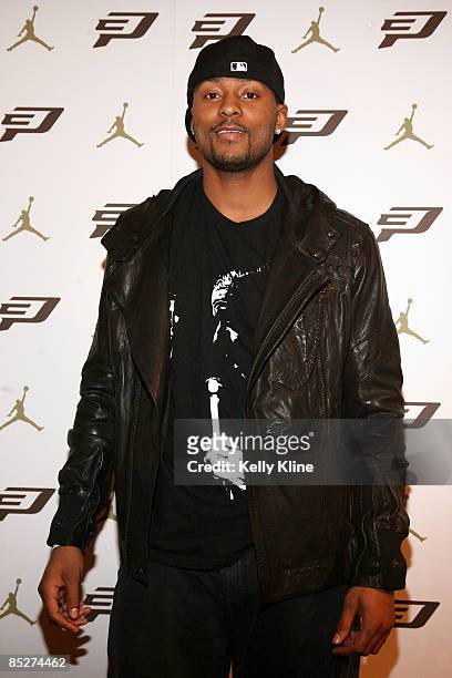 Hornets guard Morris Peterson attends the Jordan Brand CP3.II Shoe Launch at Republic Nightclub on March 5, 2009 in New Orleans, Louisiana.