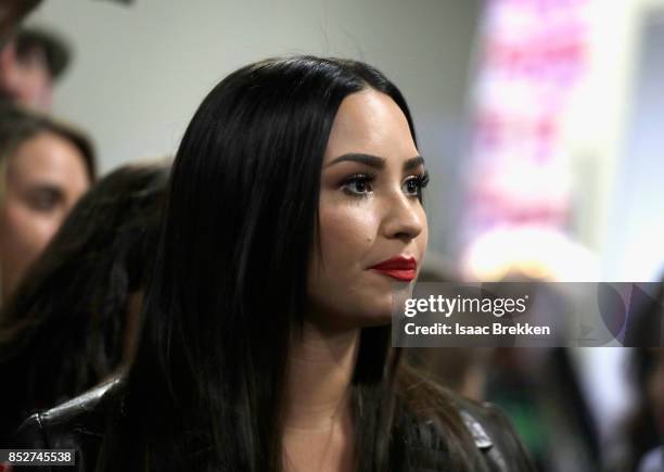 Demi Lovato attends the 2017 iHeartRadio Music Festival at T-Mobile Arena on September 23, 2017 in Las Vegas, Nevada.