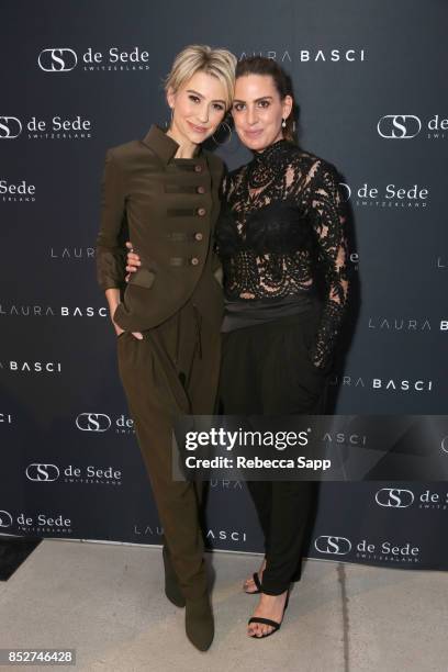 Actor Chelsea Kane and designer Laura Basci attend Laura Basci and de Sede Los Angeles Showroom Opening on September 23, 2017 in Los Angeles,...