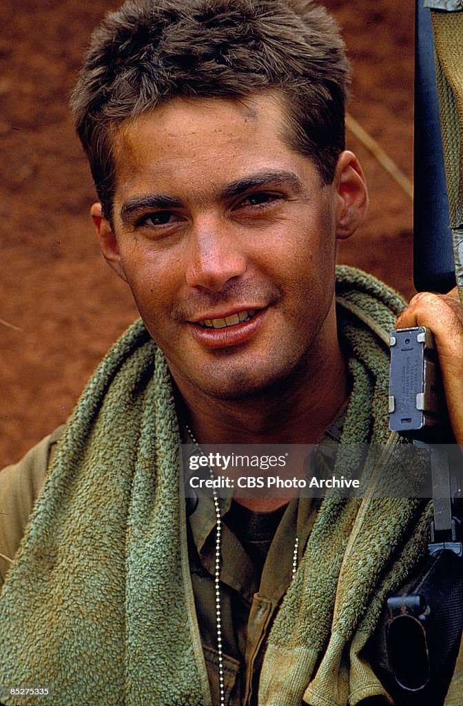 Promotional portrait of American actor Stephen Caffrey, in character