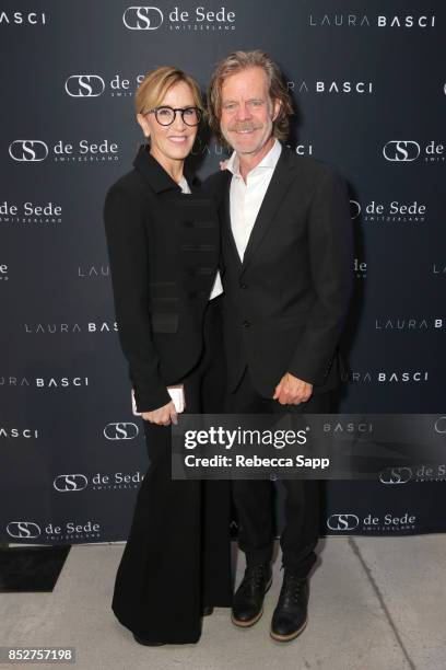 Actors Felicity Huffman and William H. Macy attend Laura Basci and de Sede Los Angeles Showroom Opening on September 23, 2017 in Los Angeles,...