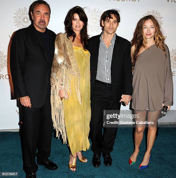 Jorge Perez, Darlene Perez, Brad Korzen and Kelly Wearstler attends Grand Opening of Viceroy Miami at Viceroy Miami at Icon Brickell on March 5, 2009...