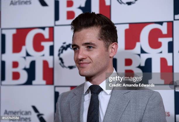 Soccer player Robbie Rogers arrives at the Los Angeles LGBT Center's 48th Anniversary Gala Vanguard Awards at The Beverly Hilton Hotel on September...