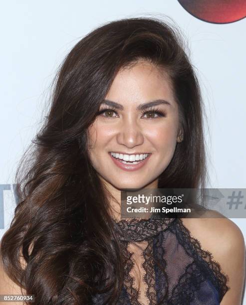 Personality Caila Quinn attends the ABC Tuesday Night Block Party event at Crosby Street Hotel on September 23, 2017 in New York City.