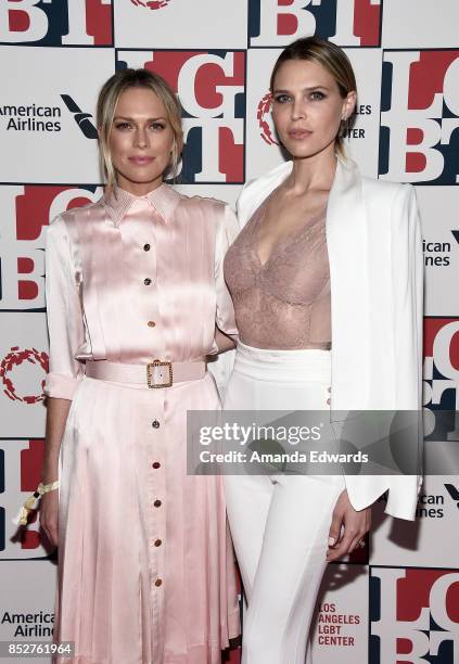 Writer Erin Foster and actress Sara Foster arrive at the Los Angeles LGBT Center's 48th Anniversary Gala Vanguard Awards at The Beverly Hilton Hotel...