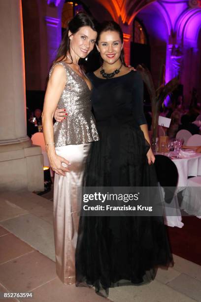 Nicola Tiggeler and her daughter Tiffany Peach wearing dresses by Minx during the Minx Fashion Night in favour of 'Sauti Kuu' of Auma Obama at...