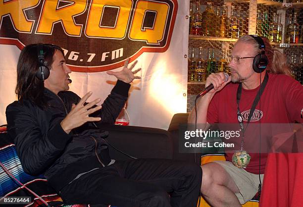 Anthony Kiedis of the Red Hot Chili Peppers and KROQ DJ Jed the Fish