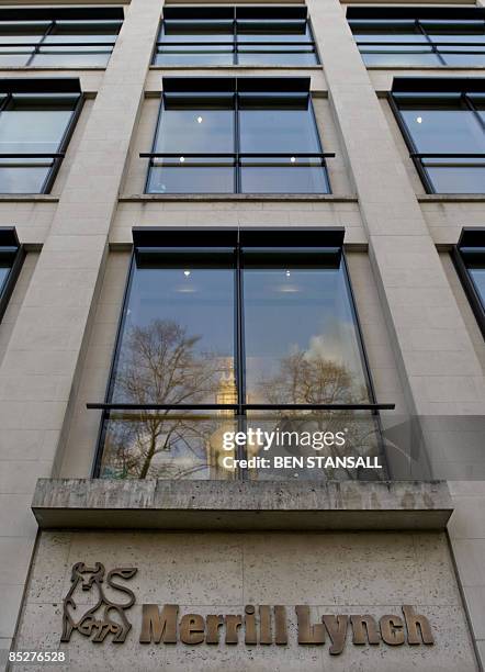 The London offices of Wall Street investment firm Merrill Lynch is pictured on March 6, 2009. Merrill Lynch acknowledged Friday the discovery of a...