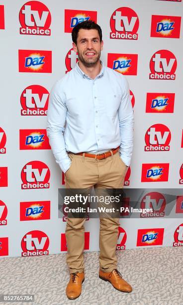 Kelvin Fletcher arriving for the 2013 TV Choice awards at the Dorchester Hotel, London.