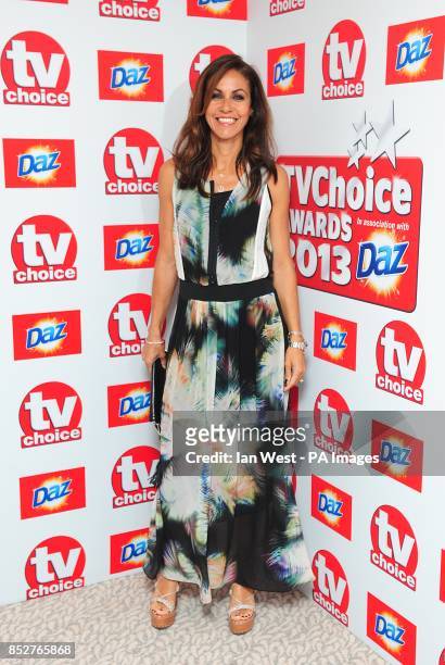 Julia Bradbury arriving for the 2013 TV Choice awards at the Dorchester Hotel, London.