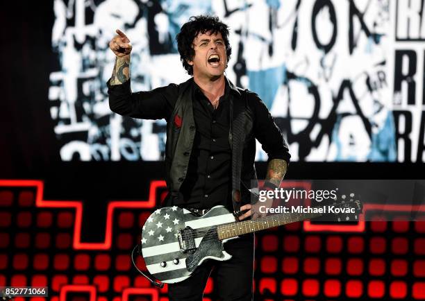 Billie Joe Armstrong of Green Day performs onstage during the 2017 Global Citizen Festival in Central Park to End Extreme Poverty by 2030 at Central...