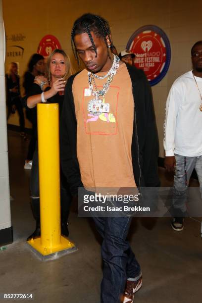 Travis Scott attends the 2017 iHeartRadio Music Festival at T-Mobile Arena on September 23, 2017 in Las Vegas, Nevada.
