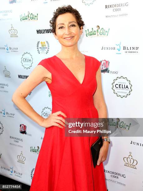 Elise Rovinsky arrives at Hollywood Weekly Magazine 4th Annual film festival at Raleigh Studios on September 23, 2017 in Los Angeles, California.