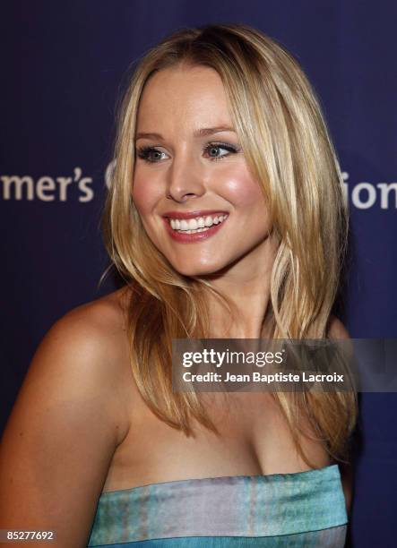 Kristen Bell arrives at The Alzheimer's Association's 17th Annual "A Night At Sardi's" at the Beverly Hilton Hotel on March 4, 2009 in Beverly Hills,...