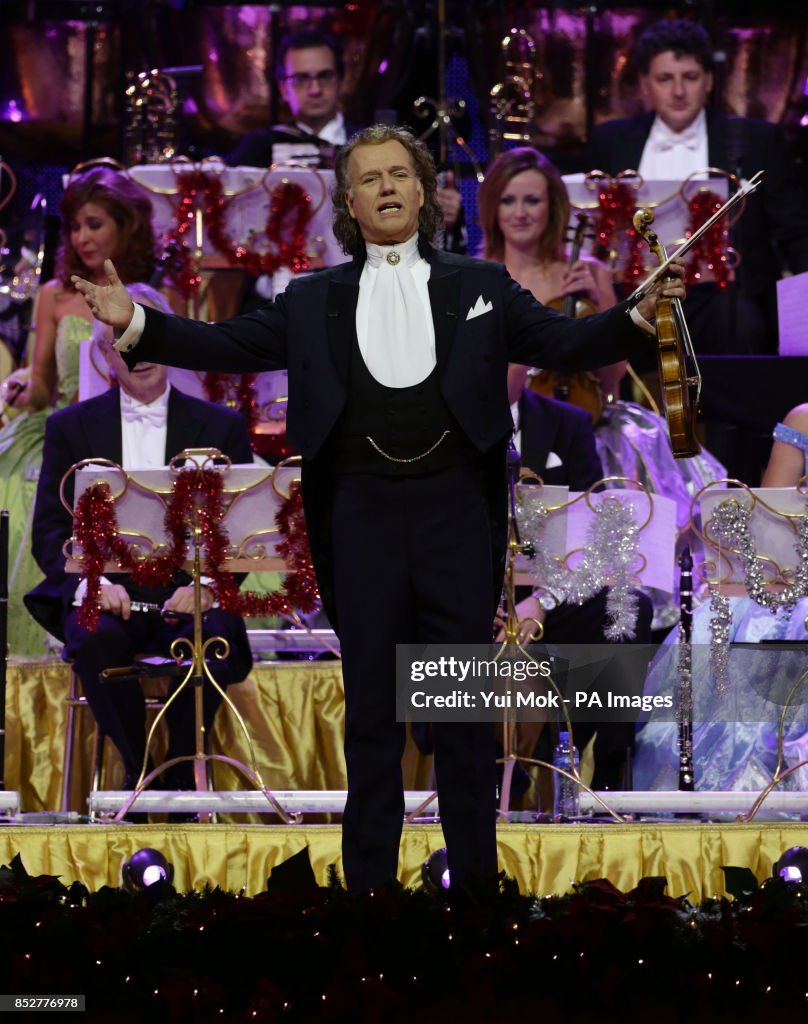 Andre Rieu England Dutch violinist and conductor Andre Rieu performs at Wembley Arena ...