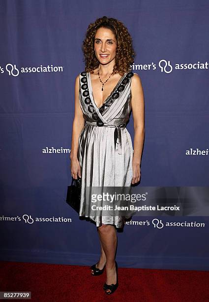 Melina Kanakaredes arrives at The Alzheimer's Association's 17th Annual "A Night At Sardi's" at the Beverly Hilton Hotel on March 4, 2009 in Beverly...