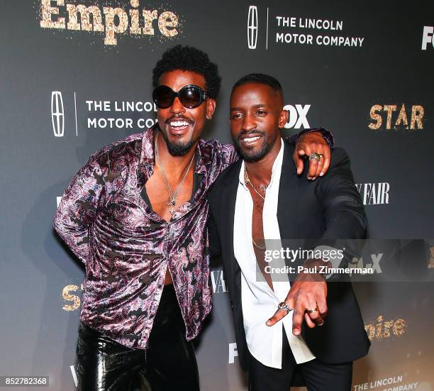 Elijah Kelley and Luke James attend "Empire" & "Star" Celebrate FOX's New Wednesday Night - Red Carpet at One World Observatory on September 23, 2017...