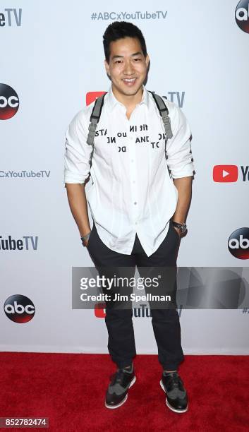 Dancer Alex Wong attends the ABC Tuesday Night Block Party event at Crosby Street Hotel on September 23, 2017 in New York City.