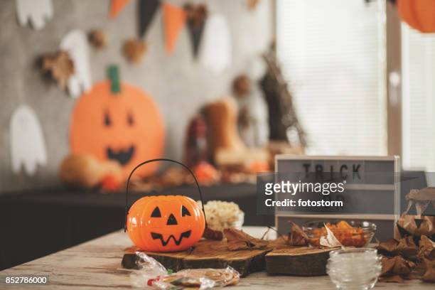 halloween theme - house decoration stock pictures, royalty-free photos & images