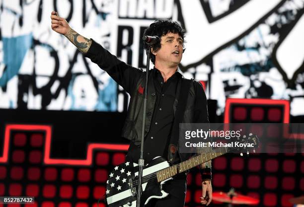 Billie Joe Armstrong of Green Day performs onstage during the 2017 Global Citizen Festival in Central Park to End Extreme Poverty by 2030 at Central...