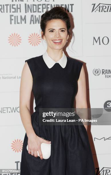 Hayley Atwell at the 16th annual Moet British Independent Film Awards at the Old Billingsgate Market in the City of London.