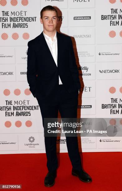 Will Poulter at the 16th annual Moet British Independent Film Awards at the Old Billingsgate Market in the City of London.