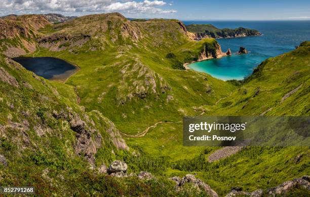 lance cove - newfoundland stock-fotos und bilder