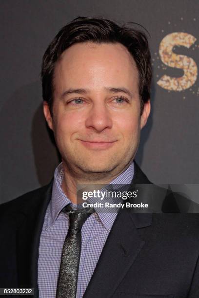 Danny Strong poses on the red carpet during the "Empire" & "Star" Celebrate FOX's New Wednesday Night at One World Observatory on September 23, 2017...