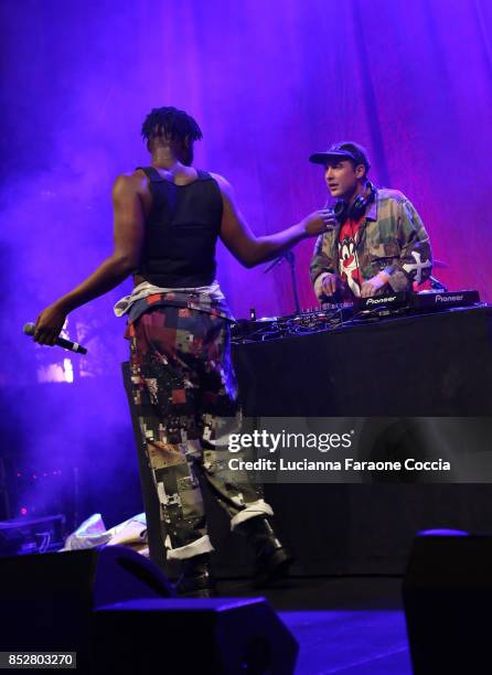 Rapper Zebra Katz performs onstage at The Broad on September 23, 2017 in Los Angeles, California.