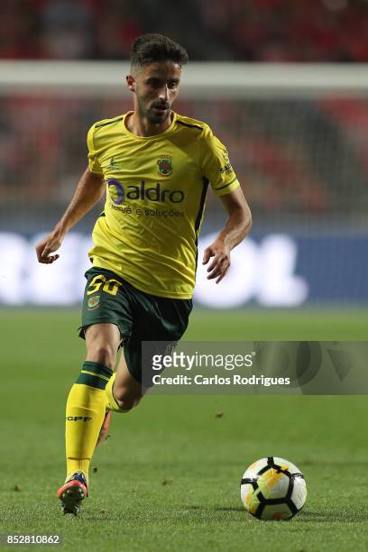 Pacos de Ferreira forward Antonio Xavier from Portugal during the match between SL Benfica and FC Paco de Ferreira for the round seven of the...