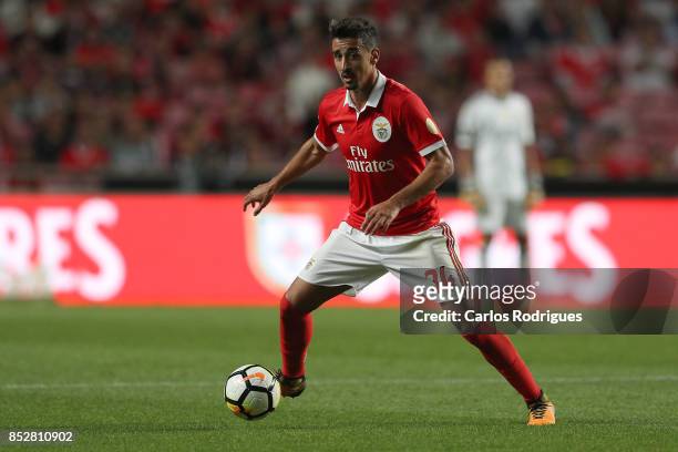 Benfica's defender Andre Almeida from Portugal during the match between SL Benfica and FC Paco de Ferreira for the round seven of the Portuguese...