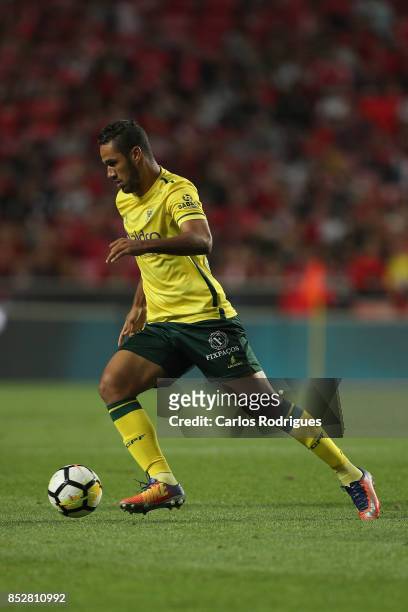 Pacos de Ferreira forward Luiz Phellype from Brazil during the match between SL Benfica and FC Paco de Ferreira for the round seven of the Portuguese...