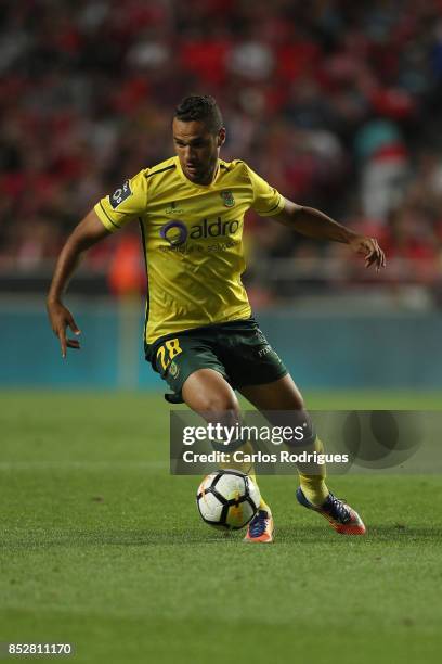 Pacos de Ferreira forward Luiz Phellype from Brazil during the match between SL Benfica and FC Paco de Ferreira for the round seven of the Portuguese...