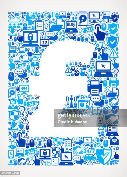 pound tech support vector icon pattern - server technician stock illustrations