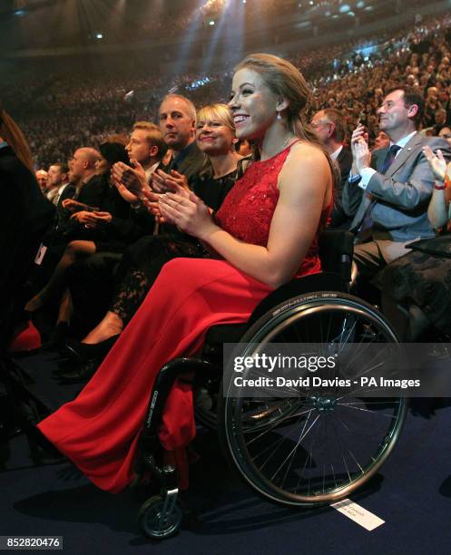 Hannah Cockroft during the 2013 BBC Sports Personality of the Year Awards at the First Direct Arena, Leeds.