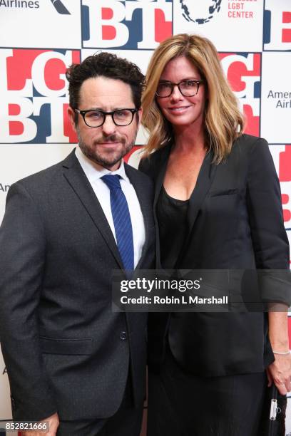 Abrams and wife Katie McGrath attend the Los Angeles LGBT Center's 48th Anniversary Gala Vanguard Awards at The Beverly Hilton Hotel on September 23,...