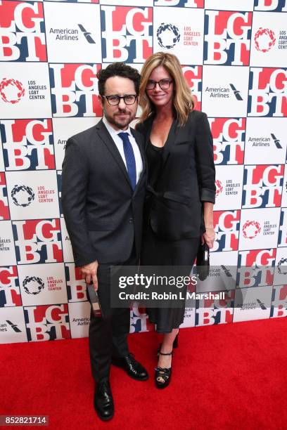 Abrams and wife Katie McGrath attend the Los Angeles LGBT Center's 48th Anniversary Gala Vanguard Awards at The Beverly Hilton Hotel on September 23,...