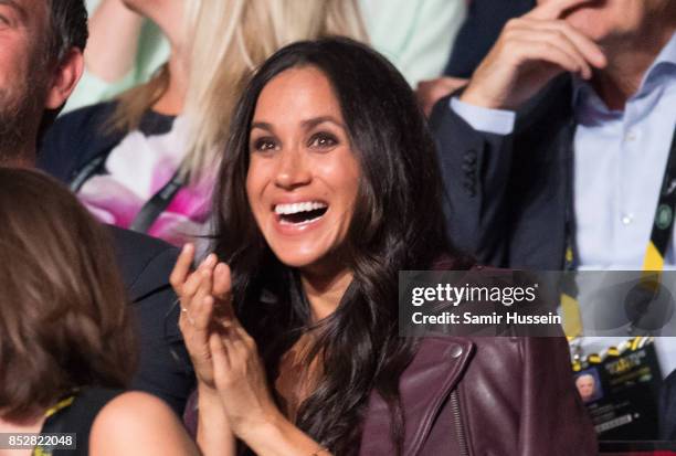 Meghan Markle attends the opening ceremony on day 1 of the Invictus Games Toronto 2017 on September 23, 2017 in Toronto, Canada. The Games use the...