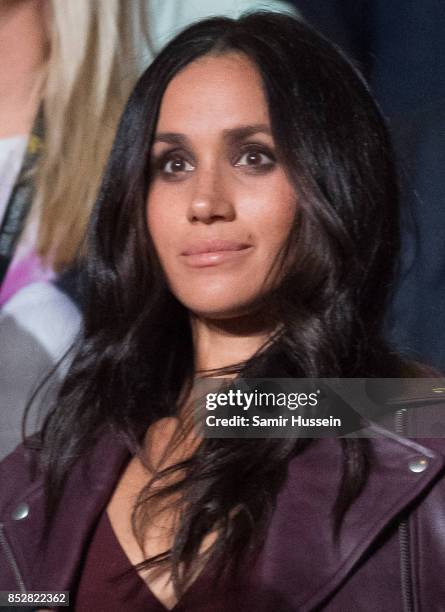 Meghan Markle attends the opening ceremony on day 1 of the Invictus Games Toronto 2017 on September 23, 2017 in Toronto, Canada. The Games use the...