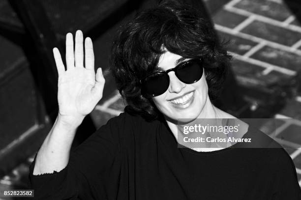 Spanish actress Paz Vega attends the Jaeger-LeCoultre 'Latin Cinema Award' photocall at the Kursaal Palace on