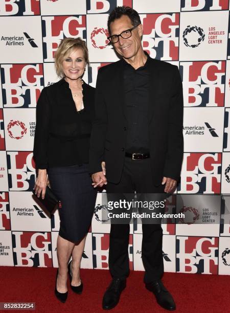 Actress Maureen McCormick and Michael Cummings attend Los Angeles LGBT Center's 48th Anniversary Gala Vanguard Awards at The Beverly Hilton Hotel on...