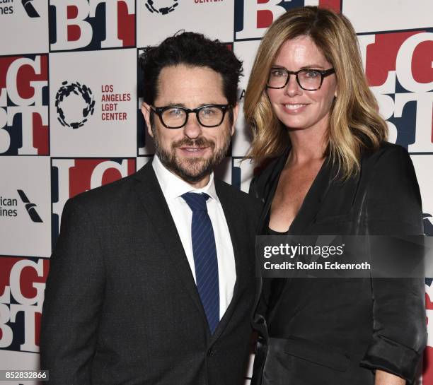 Abrams and Katie McGrath attend Los Angeles LGBT Center's 48th Anniversary Gala Vanguard Awards at The Beverly Hilton Hotel on September 23, 2017 in...